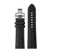 NBCNZCTSAS 20 21m 22mm Quick release Fit For Meidu M005 M021 Fit For seiko Fit For omega Fiber nylon watch strap Black orange watchband Men accessories(Black Blue silver B,22mm)