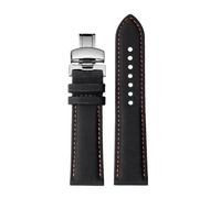 NBCNZCTSAS 20 21m 22mm Quick release Fit For Meidu M005 M021 Fit For seiko Fit For omega Fiber nylon watch strap Black orange watchband Men accessories(Black Orange silverB,22mm)