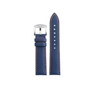 NBCNZCTSAS 20mm 21mm 22mm 23mm Nylon Watchband Fit For Omega Fit For Planet Fit For Ocean Fit For Seamaster 300 Fit For Speedmaster Fabric Leather Fit For SEIKO Canvas Watch Strap(Blue-silver buck,22m