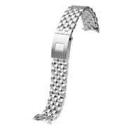 NBCNZCTSAS 20mm 21mm Solid Stainless Steel Metal Watch Strap Fit For IWC Pilot Mark 17 18 Fit For Little Prince IW377717 37771 Men Watch Band Bracelet(21mm)