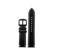 NBCNZCTSAS 20mm 22mm 24mm Style Universal Vintage Leather Watch Band Quick Release Pins Watch Strap Fit For Omega Fit For Rolex Fit For IWC Fit For Tissot Bracelet(Black-black,22mm)