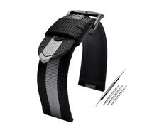NBCNZCTSAS 20MM 22MM Bracelet Fit For Armani AR1948 1968 1918 Nylon Leather Watch Strap L-uigi Men's Canvas Watchbands Accessories(20mm)