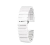 NBCNZCTSAS 20MM 22MM Ceramic Watchband Bracelet Women Men Bracelet Fit For Omega Fit For Casio Fit For Armani Fit For Huawei GT2 GT3 Fit For DW Fit For KC Fit For Samsung Ceramic Watch Strap(4103-whit