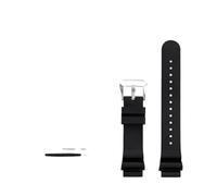 NBCNZCTSAS 20mm 22mm Fluorine rubber watchband Fit For Seiko SKX007 SRP777J1 Fit For CITIZEN Diving Sport Waterproof Men Wrist Band Bracelet strap(Black silver,22mm)