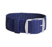 NBCNZCTSAS 20mm 22mm Nylon Perlon Woven watchbands bracelet Cambo Army Military fabric Woven Watch Strap Band Buckle belt Black/White/Red(W02 Navy,20mm)