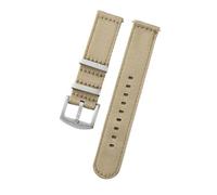 NBCNZCTSAS 20mm 22mm Nylon Watch Strap Premium Smooth Soft Nylon Sport Replacement Band Quick Release Universal Canvas Bracelet Watchband(A3.Khaki,22mm)