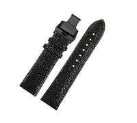 NBCNZCTSAS 20mm 22mm Pearl Fish Skin Strap Is Applicable Fit For Huawei/Fit For TISSOT/Fit For Omega/Fit For Mido Men's And Women's Devil Watch Accessories Black Buckl(Black bk bk,20mm)