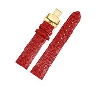 NBCNZCTSAS 20mm 22mm Pearl Fish Skin Strap Is Applicable Fit For Huawei/Fit For TISSOT/Fit For Omega/Fit For Mido Men's And Women's Devil Watch Accessories Black Buckl(Red gk bk,20mm)