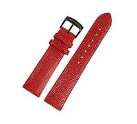 NBCNZCTSAS 20mm 22mm Pearl Fish Skin Strap Is Applicable Fit For Huawei/Fit For TISSOT/Fit For Omega/Fit For Mido Men's And Women's Devil Watch Accessories Black Buckl(Red bk,20mm)