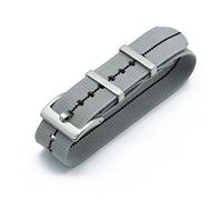 NBCNZCTSAS 20mm 22mm Watch Strap Fit For Nato Elastic Nylon(Gray Black,20mm)