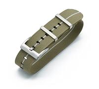 NBCNZCTSAS 20mm 22mm Watch Strap Fit For Nato Elastic Nylon(Khakl White,20mm)