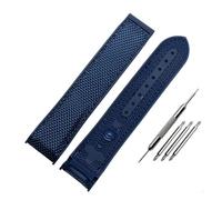 NBCNZCTSAS 20mm 22mmClimbing Nylon Watch canvas watch belt Handmade Fit For Omega Fit For Ocean universe 9900 Fit For seahorse 8900 Rubber bottom Watch Band(Blue no button,20mm)