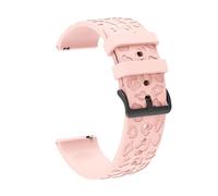 NBCNZCTSAS 20mm Engraved Strap Fit For Samsung Galaxy Watch 6 Classic 43 47mm 5 4 40 44mm 5Pro 45mm Silicone Sport Bracelet Gear S3 Active Band(Leopard-P)