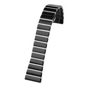 NBCNZCTSAS 20mm Watchband Fit For Omega Black Fit For Rossini Fit For Armani Universal Bracelet Quick Release Ceramic Watch Strap Men‘s And Women's Bracelet(5-black-silver)