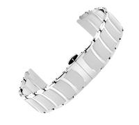 NBCNZCTSAS 20mm Watchband Fit For Omega Black Fit For Rossini Fit For Armani Universal Bracelet Quick Release Ceramic Watch Strap Men‘s And Women's Bracelet(3-white)