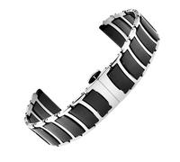 NBCNZCTSAS 20mm Watchband Fit For Omega Black Fit For Rossini Fit For Armani Universal Bracelet Quick Release Ceramic Watch Strap Men‘s And Women's Bracelet(3-black)