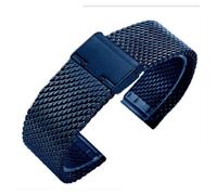 NBCNZCTSAS 22mm 18 24mm 20mm Stainless Steel Strap Fit For Samsung Galaxy Watch 6 5 4 40mm 44mm Active 2 Band Fit For Huawei GT4 Ultimate Bracelet(Blue,24mm)