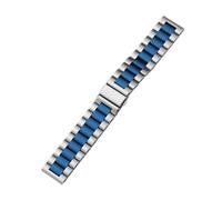 NBCNZCTSAS 22mm 20mm Metal Strap Fit For Huawei Watch GT2 Pro 46mm Band Stainless Steel Bracelet Fit For Samsung Galaxy Watch 3 4 5 45mm Active(Sliver blue tool,20mm)