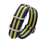 NBCNZCTSAS 22MM 23MM Bracelet Band Fit For Seiko Fit For Citizen Watchband Fit For Blue Angel AT8020 Fit For Eagle In The Air JY8078 Stainless Steel Strap Solid Wristband(Blue-yellow-silver,22mm)