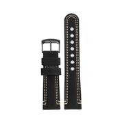 NBCNZCTSAS 22MM Watchband Canvas Nylon Watch Strap Is Suitable Fit For Citizen Photokinetic BN0191 BN0193 Series Men's Wristband(A-black-black)