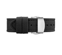 NBCNZCTSAS 22mm24 Fit For Breitling Nylon Watch Band Super Ocean Series Nylon Strap All The(Black Silver,24mm)