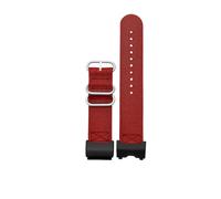 NBCNZCTSAS 24mm Nylon Strap Fit For CASIO Fit For G-Shock Fit For Modified Big Mud King Fit For GWG-1000-1A/A3/1A1GB/GG Canvas WatchBand Outdoor sports Men Accessories(Red-silver bucke)