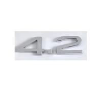 NBCNZCTSAS 3d ABS 2.4 3.6 4.2 Letters Logo Car Trunk Emblem Badge Decal Fit For Audi A4 B7 TT Q5 Q7 A6 B5 B6 C6 C5 A8 S6 S5 S4 RS5 Accessories(42 Chrome)