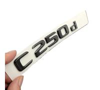 NBCNZCTSAS 3D ABS C250d Car Rear Trunk Emblem Badge Glossy Black Chrome Letters For Car Logo Fit For Mercedes C250d W205 W204 Sticker Accessories(C250d Glossy Black)