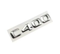 NBCNZCTSAS 3d ABS Chrome Letters Car Rear Trunk Emblem Badge Sticker C200 C300 C400 4MATIC Logo Fit For Mercedes C CLASS W205 W204 Accessories(C400)