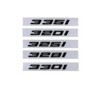 NBCNZCTSAS 3D ABS Letters Car Rear Trunk Badge Emblem 316i 318i 320i 325i 328i 330i 335i 340i Logo Fit For BMW F30 F31 G20 G21 G28 Accessories(Glossy Black,325 i)