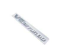 NBCNZCTSAS 3D ABS Rear Trunk Decal Emblem Badge Sticker Fit For Mercedes AMG GT R S C GTR GTS GTC V8biturbo C190 Car Accessories(Silver v8biturbo)