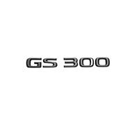 NBCNZCTSAS 3D Chrome Glossy Black ABS Letters GS200t GS250 GS300 GS400 GS460 GS450h HYBRID Emblem Fit For Lexus Car Trunk Logo Badge Sticker(GS300,Glossy black)