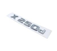 NBCNZCTSAS 3D Chrome Letters X250d X350d 4Matic Etition 1 Emblem Fit For Mercedes Fit For Benz X Class Car Badge Trunk Nameplate Logo Sticker(Silver X250d)