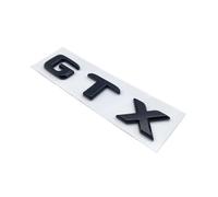 NBCNZCTSAS 3D Flat Letters ABS Emblem GTX GTC ID4 ID6 Car Tailgate Trunk Lid Nameplate Badge Logo Sticker Chrome Black(Glossy black GTX)