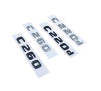 NBCNZCTSAS 3D Glossy Black Letters C180 C200 C220d C250d C260 C300d 4Matic ABS Emblem Fit For Mercedes Fit For Benz W205 Coupe Car Trunk Logo Sticker(Glossy black,C220d)