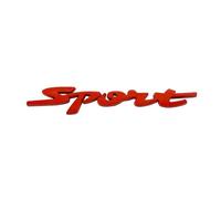 NBCNZCTSAS 3D Metal Chrome Black Red Sport Logo Letters Car Emblem Badge Decal Fit For Suzuki Swift ZC31 ZC32 ZC33S Sport Sticker Accessories(Red)