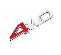 NBCNZCTSAS 3D Metal Sticker 4WD Emblem 4X4 Badge Decals Fit For Honda Fit For Mitsubishi ASX Fit For Outlander Lada CRV Fit For Accord Fit For Civic Fit For Suzuki Fit For Grand Vitara Swift(Sliver)