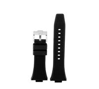 NBCNZCTSAS 6 colour Fit For Tissot PRX men's watch band Super Player T137.407 T137.410 waterproof silicone watch strap Metal buckle accessories(Black Silver)