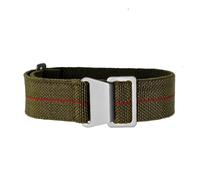 NBCNZCTSAS 60's French Army Parachute Elastic Nylon Watchband Fit For Seiko Fit For Water Ghost Fit For Tudor Fit For Rolex Watch Strap 18mm 20mm 22mm(Green red-S,20mm)