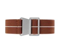 NBCNZCTSAS 60's French Army Parachute Elastic Nylon Watchband Fit For Seiko Fit For Water Ghost Fit For Tudor Fit For Rolex Watch Strap 18mm 20mm 22mm(Brown white-S,20mm)