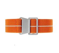 NBCNZCTSAS 60's French Army Parachute Elastic Nylon Watchband Fit For Seiko Fit For Water Ghost Fit For Tudor Fit For Rolex Watch Strap 18mm 20mm 22mm(Orange white-S,20mm)