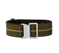 NBCNZCTSAS 60's French Army Parachute Elastic Nylon Watchband Fit For Seiko Fit For Water Ghost Fit For Tudor Fit For Rolex Watch Strap 18mm 20mm 22mm(Green yellow-S,20mm)