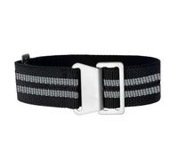 NBCNZCTSAS 60's French Army Parachute Elastic Nylon Watchband Fit For Seiko Fit For Water Ghost Fit For Tudor Fit For Rolex Watch Strap 18mm 20mm 22mm(Black gray-S,22mm)