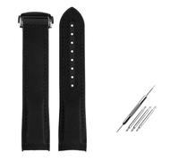 NBCNZCTSAS 8 colors Curved end Strap Fit For Omega Fit For Seamaster 300 Fit For Ocean Speedmaster 8900 Fit For Planet Ocean 20m 22mm Fabric Nylon Rubber Men WatchBand(Black black,20mm)