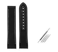 NBCNZCTSAS 8 colors Curved end Strap Fit For Omega Fit For Seamaster 300 Fit For Ocean Speedmaster 8900 Fit For Planet Ocean 20m 22mm Fabric Nylon Rubber Men WatchBand(Black whire no,22mm)