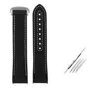 NBCNZCTSAS 8 colors Curved end Strap Fit For Omega Fit For Seamaster 300 Fit For Ocean Speedmaster 8900 Fit For Planet Ocean 20m 22mm Fabric Nylon Rubber Men WatchBand(Balck white silver,22mm)