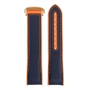 NBCNZCTSAS 8 colors Curved end Strap Fit For Omega Fit For Seamaster 300 Fit For Ocean Speedmaster 8900 Fit For Planet Ocean 20m 22mm Fabric Nylon Rubber Men WatchBand(Blue orange rose,22mm)