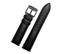 NBCNZCTSAS Black Bracelet Fit For Fossil FS4735 FS4812 ME3052 3054 Fashion Business Waterproof Leather Men's Watch Strap 22mm Watchband(Black-black)