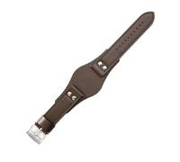 NBCNZCTSAS Breathable Skin Friendly Leather Watchbands Fit For Fossil Ch2564 Ch2565 Ch2891 Ch3051 Series Strap 22mm(Brown(PW)-Steel-K8)