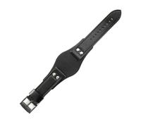 NBCNZCTSAS Breathable Skin Friendly Leather Watchbands Fit For Fossil Ch2564 Ch2565 Ch2891 Ch3051 Series Strap 22mm(Black(PW)-Black-K8)